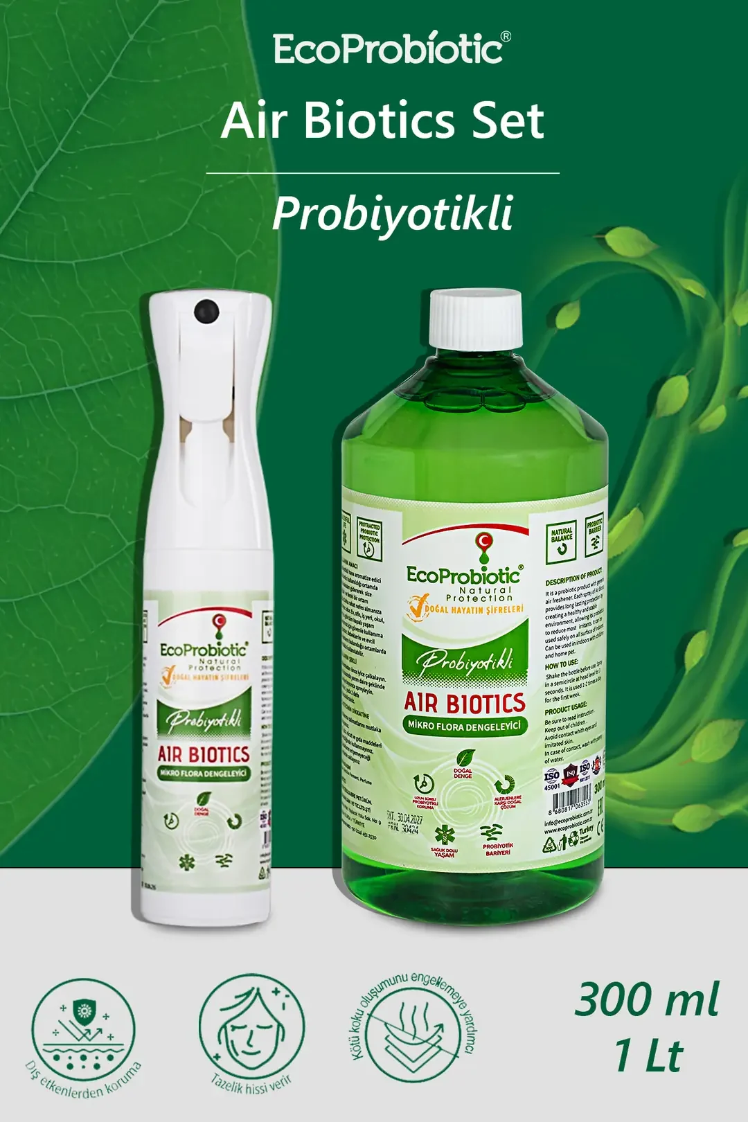 Air Biotics 300 ml ve 1 litre set